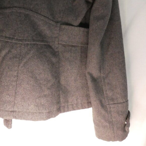 HERITAGE COLLECTION By BASS | xs - extra small | Grey Pea Coat | Ribbed Collar - Picture 14 of 15